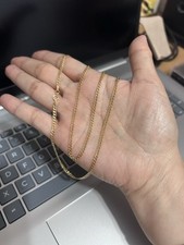 18 Karat Gold Kubanische Kette