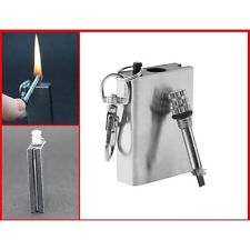 Benzin Streichholz EWIGES STREICHHOLZ Feuerstein Feuerzeug wiederbefüllbar NEU