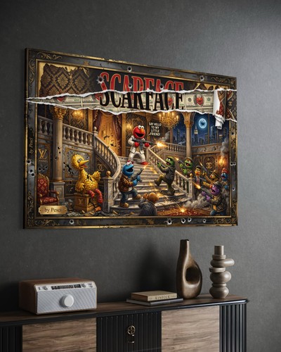 Sesamstraße leinwand bild - leinwand,