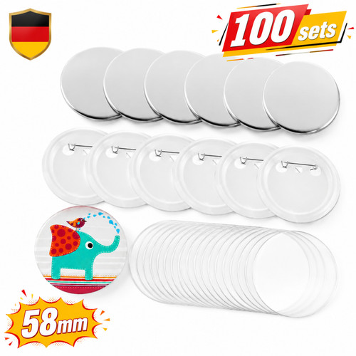 58mm 100 stück button - 58mm,