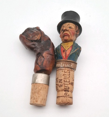 Flaschenkorken figur mann - 2x,