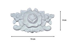 1x Zierteil, Rosen Ornament