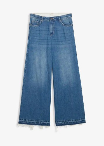 Wide leg jeans mid - mid, waist