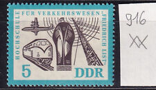 DDR 916 ** postfrisch 1962 Diesel Lokomotive Flugzeug Schiff Sendemast Dresden