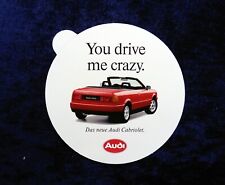 Audi 80 B4 Cabrio Aufkleber, " you drive me crazy "