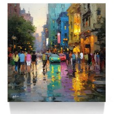 Leinwandbild Straßenszene Berlin Kunst Wanddeko Wandbilder Wohnzimmer Büro 8001