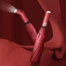 10-Bone Vollautomatischer Winddichter Regenschirm mit Taschenlampe | Wasserdicht