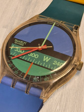 Seltene Maxi Swatch Swiss Uhr Nautilus GK102 1987 Wanduhr ca. 2,09m