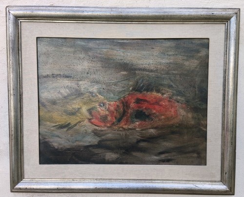 ölgemälde stillleben fische - Ölgemälde,