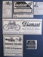 KONVOLUT HISTORISCHER FAHRRADWERBUNG AUS EINER ZEITSCHRIFT VON 1904 - FAHRRÄDER