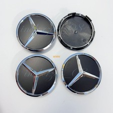 4x 60mm Schwarz Für Mercedes