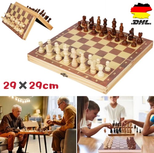 Schachspiel holz magnetisch - schachspiel,