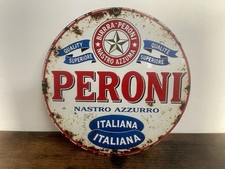 PERONI Bier Beer Werbeschild Vintage Retro 20cm BAR DEKO PARTY KELLER