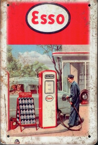Blechschild esso 20x30cm - esso,