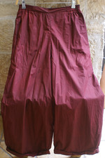 Barbara Speer Hose Lagenlook bordeaux Gr. 1  (38-42) Gummibund wie NEU