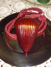 Große Vintage Rot Cluster  Glas Kugel Weihnachten Ornamente Dekoration