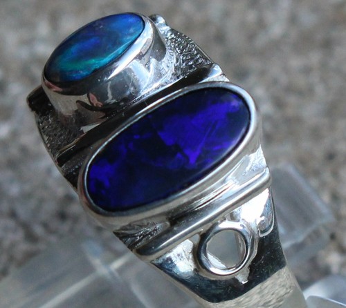 Black opal karat 950er - opal, 2