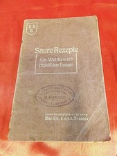 Antikes Buch Kochbuch ,,Saure