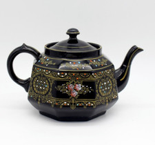 Samuel Johnsen Burslem englische antike Teekanne -Kanne hat gelebt! Klebestellen