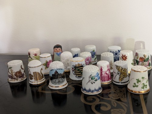 Porzellan fingerhut sammlung - porzellan,