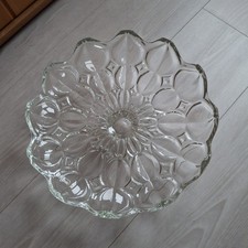 Glasschale mit Fuß Durchmesser 32 cm