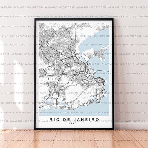 Rio janeiro karte poster - rio,