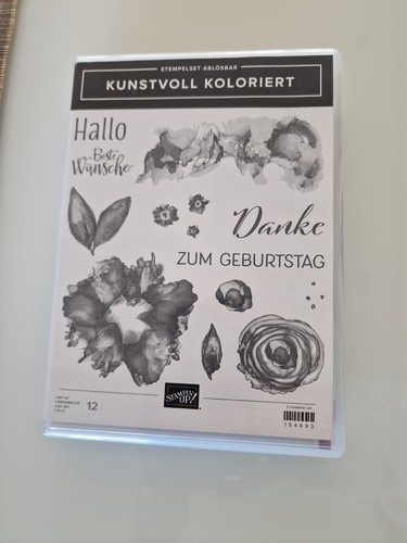 Kunstvoll koloriert stempelset - koloriert,