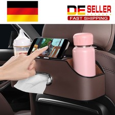 Auto-Rücksitz-Organizer Kopfstützen Rücksitz Aufbewahrungsbox + 2 Getränkehalter
