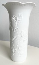 KAISER Germany ★ Vase ★ Bisquit Porzellan ★ weiß ★ ca. 18 cm hoch ★