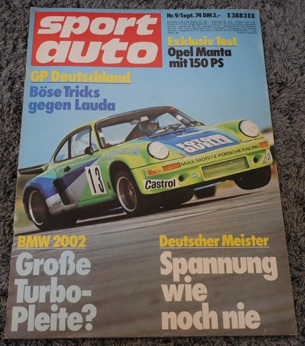 Sport auto 1974 mit poster - auto,