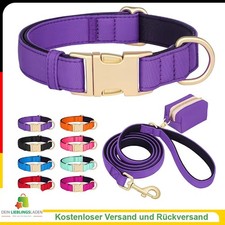3er Set Hundehalsband, Leine & Kotbeutel – Verstellbar, Wasserdicht & Langlebig