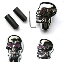 Schaltknauf Totenkopf Chrom mit roten Augen verchromt B-Ware