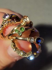 Ringset 6 Midi Ringe Fingerring Fingerspitzenring Knöchelring Gold 