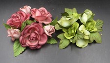 2 x Kerzenring Blütenkranzring Seidenblumen Kunstblumen künstliche Blumen