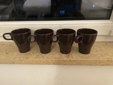Tasse,4 Stk,Braun,Ikea,Schweden, Made In China, Retro, Kaffee, Vintage,Original