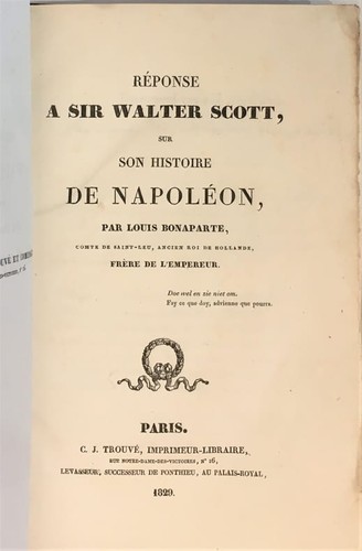 Bonaparte louis antwort an - bonaparte,