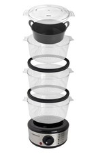 Dampfgarer STEAM VOLCANO mit Timer - 3-stufige Schüsseln