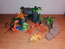 Playmobil Dino Welt verschiedene Dinos, Felsen Palmen für Dschungel 