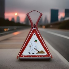 Alt Schild Baustelle Bau