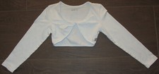 JAKO-O Mädchen Bolero Jacke Shirt, weiß, Gr.128-134
