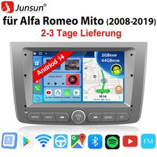 2+64GB Carplay Autoradio Für Alfa Romeo Mito 2008-2019 Android 14 GPS Navi WIFI