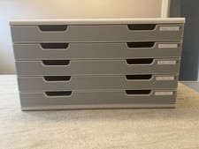 ** Exacompta Schubladenbox ** 5 Schubladen ** DIN A3 ** inklusive Farbkarton **
