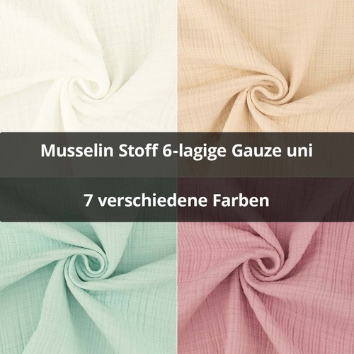 Musselin stoff lagige - stoff, 6-lagige