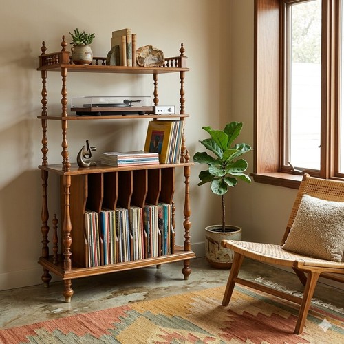 Antikes etagere walnuss - antikes,