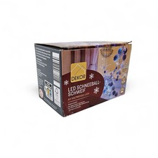 DEKOR LED Schneeball Schweif 60 kaltweiße LEDs Lichterkette Timer 8 Funktionen