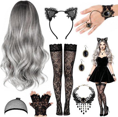 Damen halloween perücke - damen,