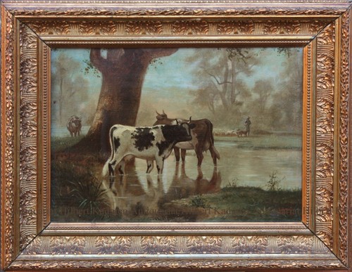 ölbild auf holz - holz, am