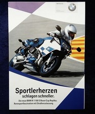 BMW Motorrad R 1100 S Boxer Cup Replika Prospekt 2002, 6 Seiten