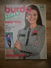 Burda Nähjournal Von  Winter 1991-1992 Mit Schnittmuster