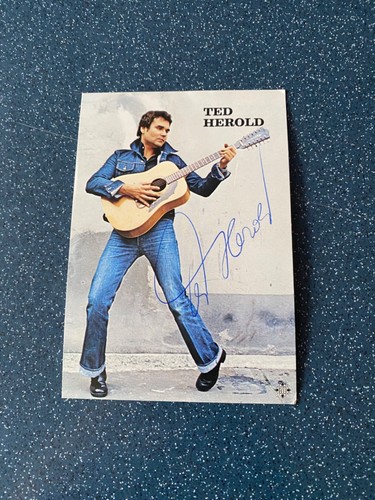 Autogrammkarte ted herold - autogrammkarte,
